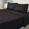 Sábanas Embossed 2.0 Plazas Microfibra Negro
