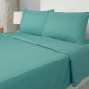 Sábanas Embossed 1.5 Plaza Microfibra Turquesa