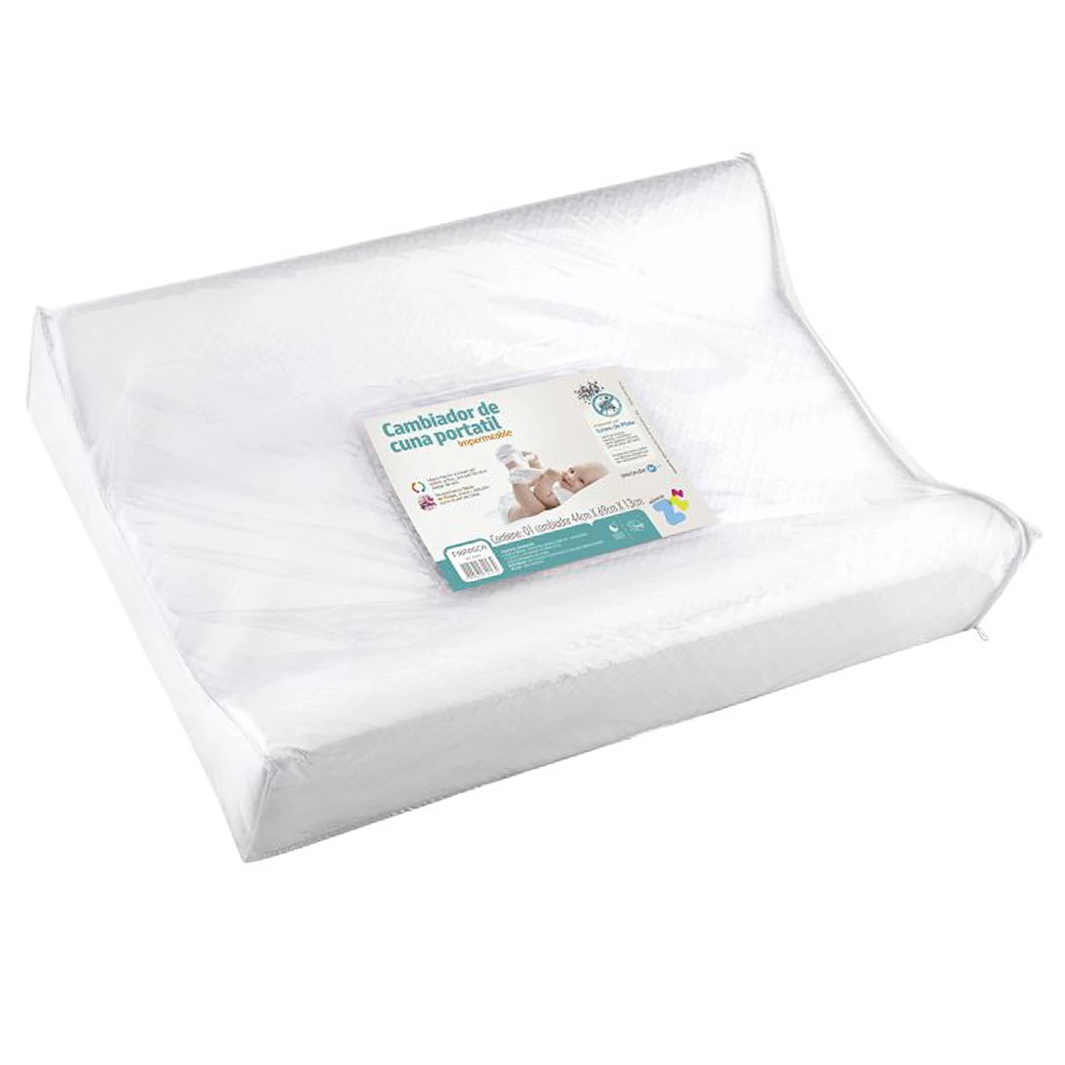 Cambiador de Cuna Impermeable Portatil 44cm x 69cm x 13cm