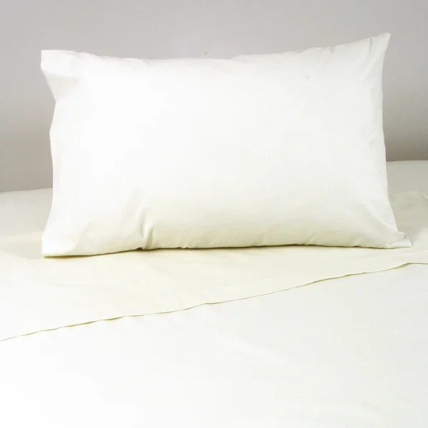 Sábana1pl_ivori Sábanas 1.5 Plaza 144 Hilos Liso Ivory