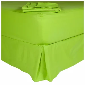 Sábanas 1.5 Plaza 144 Hilos Liso Pistacho