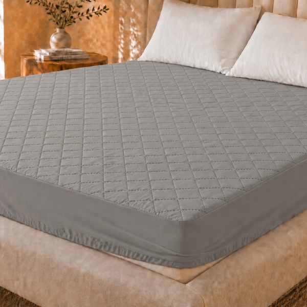 Ambientada Cubre Colchón Ajustable King MF/TNT 90G Gris