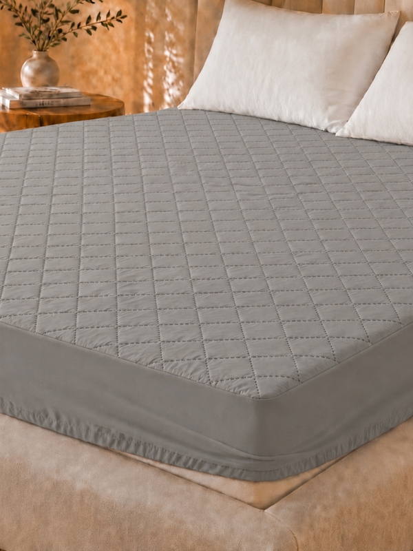 Cubre Colchón Ajustable 1.0 Plaza MF/TNT 90G Gris