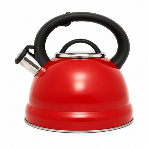 Tetera De Acero Inoxidable Viena 3 L Roja