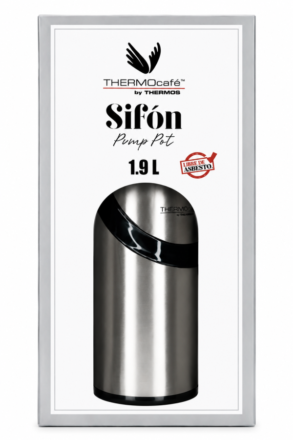 TERMOS SIFÓN DE VIDRIO 1,9 LTS GRIS
